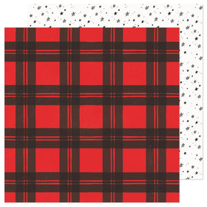 Scrapbooking  Hey, Santa Double-Sided Cardstock 12"X12"- Holiday Cheer Paper 12"x12"