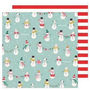 Scrapbooking  Hey, Santa Double-Sided Cardstock 12"X12"- North Pole Paper 12"x12"