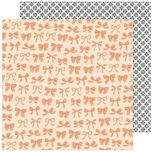 Scrapbooking  Maggie Holmes Garden Party Double-Sided Cardstock 12"X12" - Beautiful Bows Paper 12"x12"