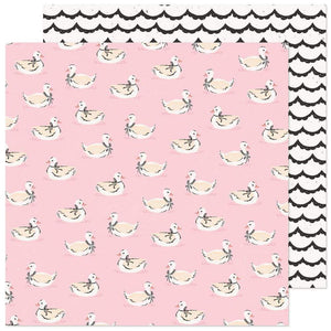 Scrapbooking  Maggie Holmes Marigold Double-Sided Cardstock 12"X12" -  Darling Paper 12"x12"