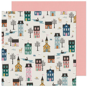 Scrapbooking  Maggie Holmes Marigold Double-Sided Cardstock 12"X12" -  Homecoming Paper 12"x12"