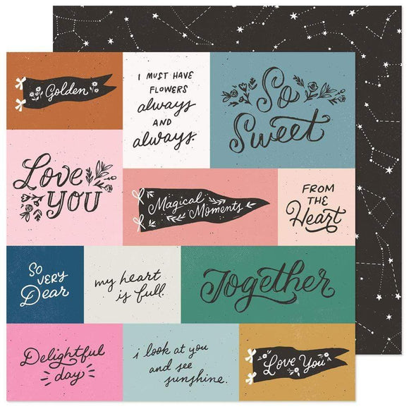 Scrapbooking  Maggie Holmes Marigold Double-Sided Cardstock 12