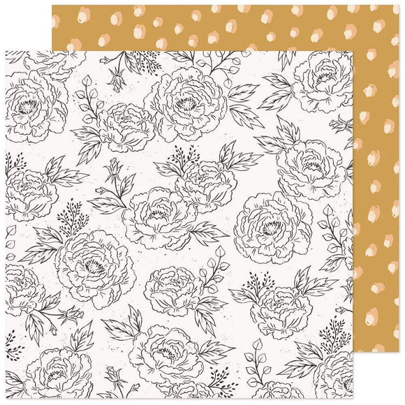 Scrapbooking  Maggie Holmes Marigold Double-Sided Cardstock 12