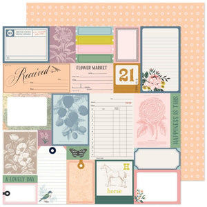 Scrapbooking  Maggie Holmes Market Square Double-Sided Cardstock 12"X12" - Lovely Day Paper 12"x12"