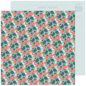 Scrapbooking  Maggie Holmes Market Square Double-Sided Cardstock 12"X12" - Sweetness Paper 12"x12"