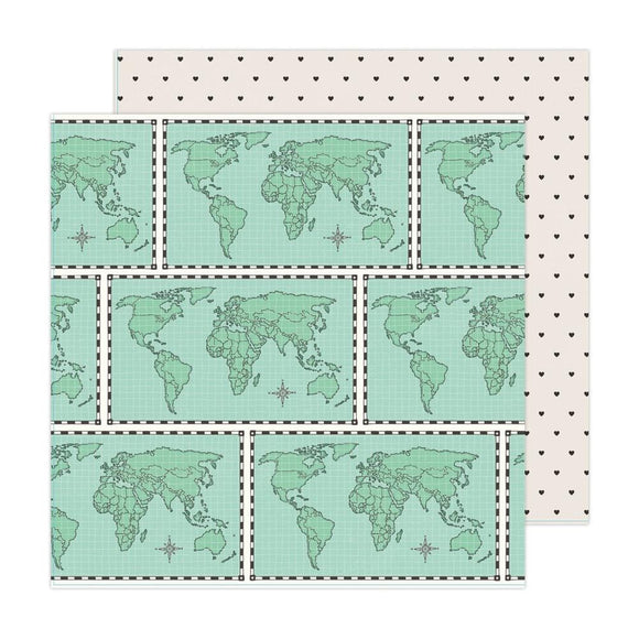 Scrapbooking  Maggie Holmes Round Trip Double-Sided Cardstock 12