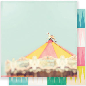 Scrapbooking  MH Carousel - Magical 12x12 Double Sided Paper Paper 12"x12"
