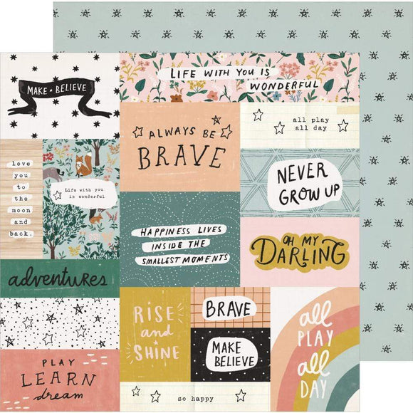 Scrapbooking  Magical Forest Double-Sided Cardstock 12