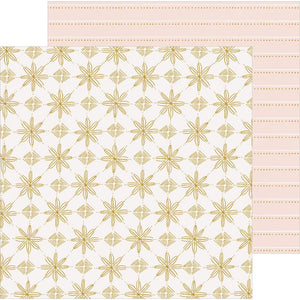 Scrapbooking  ***In Transit *** Snowflake Double-Sided Cardstock 12"X12" - Snowcapped Paper 12x12
