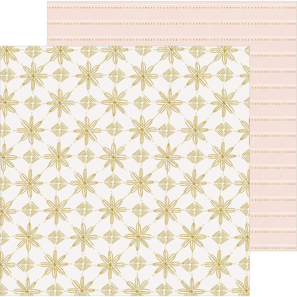 Scrapbooking  ***In Transit *** Snowflake Double-Sided Cardstock 12