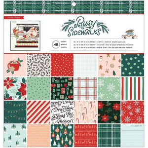 Scrapbooking  Crate Paper Single-Sided Paper Pad 12"X12" 48/Pkg Busy Sidewalks paper pad