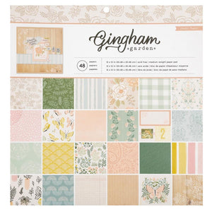 Scrapbooking  Crate Paper Single-Sided Paper Pad 12"X12" 48/Pkg Gingham Gardens Paper Pad