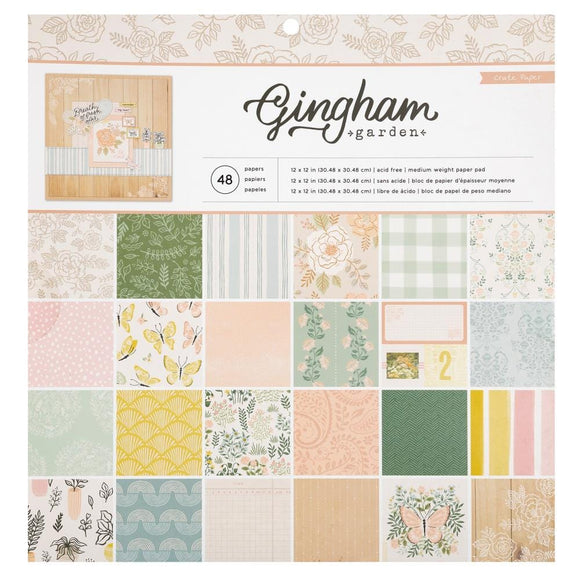 Scrapbooking  Crate Paper Single-Sided Paper Pad 12