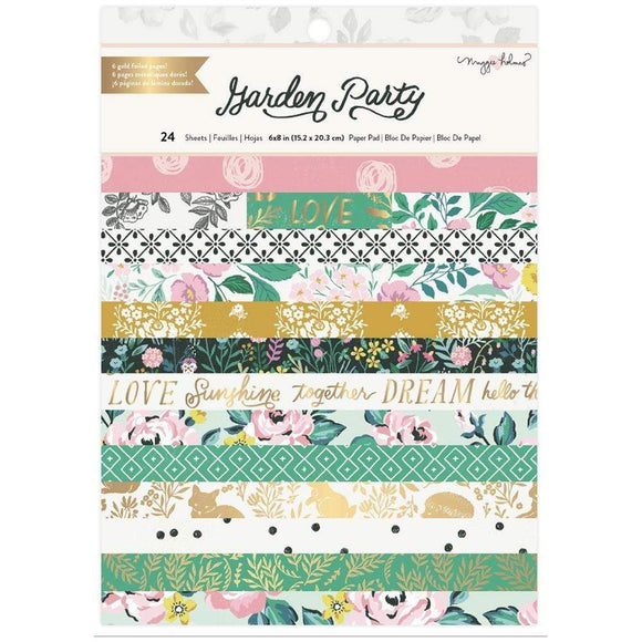Scrapbooking  Maggie Holmes Garden Party Single-Sided Paper Pad 6