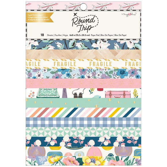 Scrapbooking  Maggie Holmes Round Trip Single-Sided Paper Pad 6