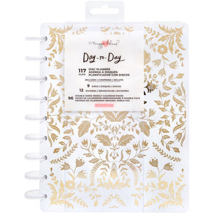 Scrapbooking  Maggie Holmes Day-To-Day Undated 12 Month Planner 7.5"X9.5" Golden Planner