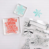 Scrapbooking  Crate Paper Mittens & Mistletoe Acrylic Clear Stamps 8/Pkg stamps