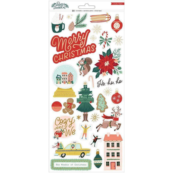 Scrapbooking  Busy Sidewalks Cardstock Stickers 6