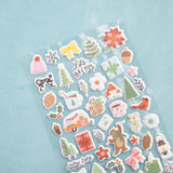 Scrapbooking  Crate Paper Mittens & Mistletoe Puffy Stickers 58/Pkg stickers