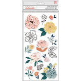 Scrapbooking  Fresh Bouquet Thickers Stickers 29/Pkg Bouquet Accent/Foam stickers