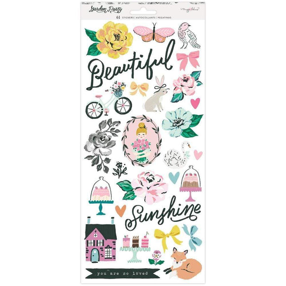 Scrapbooking  Maggie Holmes Garden Party Cardstock Stickers 6
