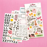 Scrapbooking  Maggie Holmes Garden Party Sticker Book Matte Finish 304/Pkg stickers