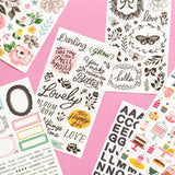 Scrapbooking  Maggie Holmes Garden Party Sticker Book Matte Finish 304/Pkg stickers