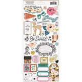 Scrapbooking  Maggie Holmes Marigold Cardstock Stickers 72/Pkg Puffy Stickers