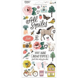 Scrapbooking  Maggie Holmes Market Square Cardstock Stickers 6"X12" 129/Pk stickers