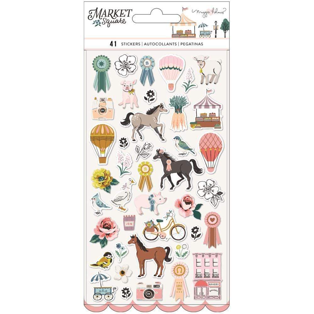 Maggie Holmes Market Square Puffy Stickers 41/Pkg