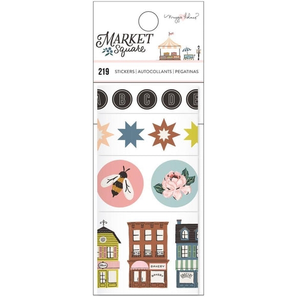 Scrapbooking  Maggie Holmes Market Square Sticker Rolls 4/Pkg stickers