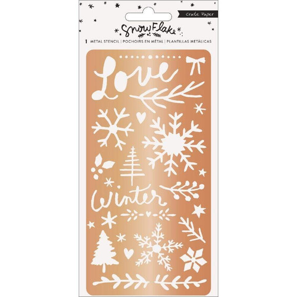 Scrapbooking  Snowflake Metal Stencil Copper stickers