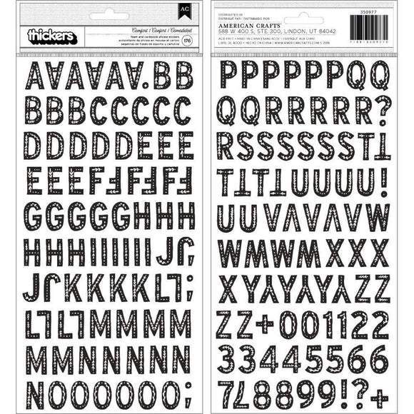 Scrapbooking  Snowflake Thickers Stickers 176/Pkg Comfort Alpha/Foam stickers