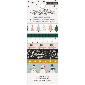 Scrapbooking  **On Backorder **Snowflake Washi Tape 8/Pkg 4 To 6 Yards Each stickers