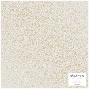 Scrapbooking  Fresh Bouquet Single-Sided Gold Vellum 12"X12" - Sweetheart Vellum and Acetate