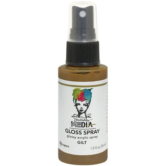 Scrapbooking  Dina Wakley Media Gloss Sprays 1.9oz - Gilt Mists and Sprays