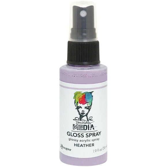 Scrapbooking  Dina Wakley Media Gloss Sprays 1.9oz - Heather Mists and Sprays