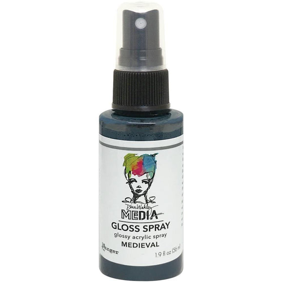 Scrapbooking  Dina Wakley Media Gloss Sprays 1.9oz - Medieval Mists and Sprays