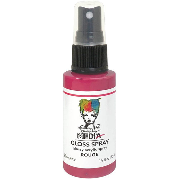 Scrapbooking  Dina Wakley Media Gloss Sprays 1.9oz - Rouge Mists and Sprays