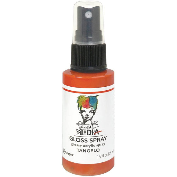 Scrapbooking  Dina Wakley Media Gloss Sprays 1.9oz - Tangelo Mists and Sprays