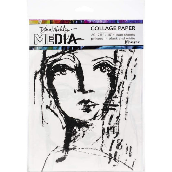 Scrapbooking  Dina Wakley Media Collage Tissue Paper 7.5