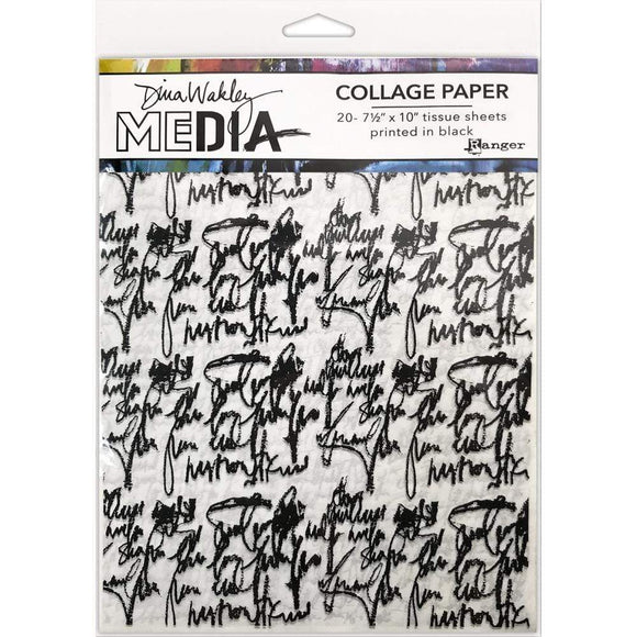 Scrapbooking  Dina Wakley Media Collage Tissue Paper 7.5