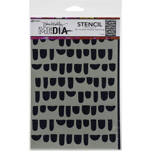 Scrapbooking  Dina Wakley Media Stencils + Masks 6"X9"  Bumps Stencil Stencil