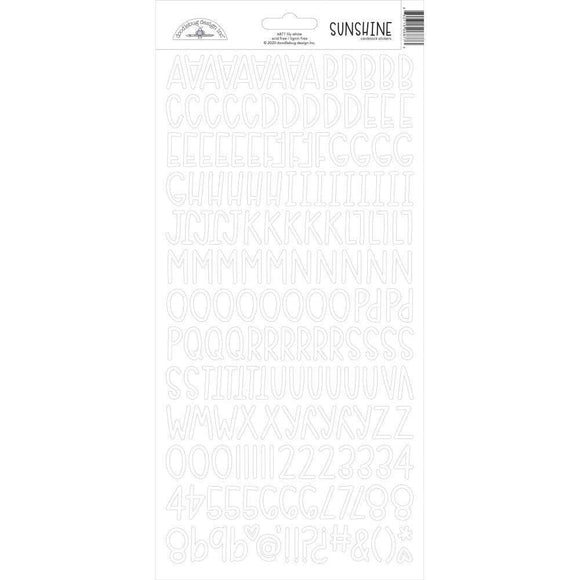 Scrapbooking  Doodlebug Sunshine Cardstock Alpha Stickers 6