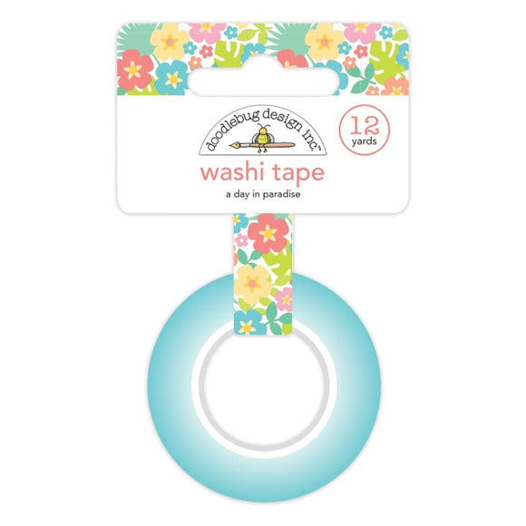 Scrapbooking  Doodlebug Washi Tape 15mmX12yd Flower Garden Embellishments