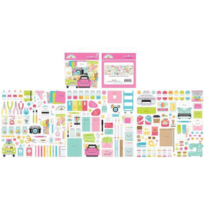 Scrapbooking  Doodlebug Odds & Ends Die-Cuts Cute & Crafty 187pk Ephemera