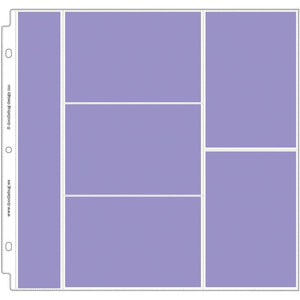 Scrapbooking  Doodlebug Page Protectors 12"X12" 12/Pkg (1) 2"X12", (3) 6"X4" & (2) 4"X6" Pocket page protectors