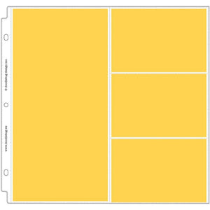 Scrapbooking  Doodlebug Page Protectors 12"X12" 12/Pkg (1) 6"X12" & (3) 6"X4" Pockets page protectors