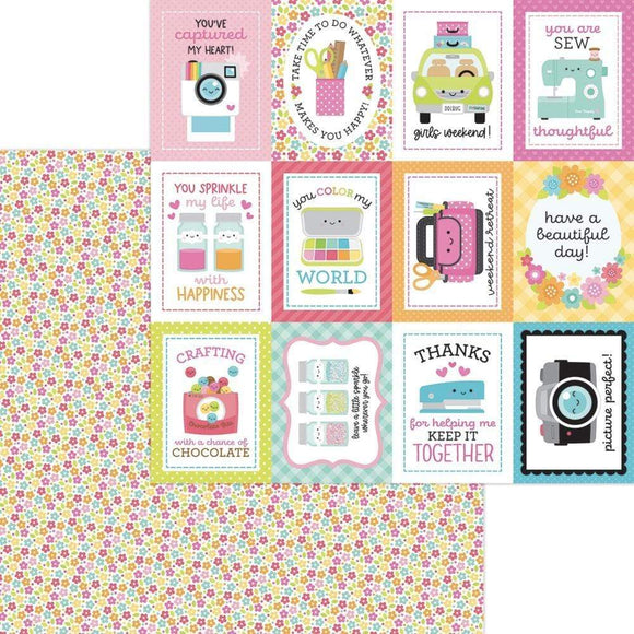 Scrapbooking  Cute & Crafty Double-Sided Cardstock 12