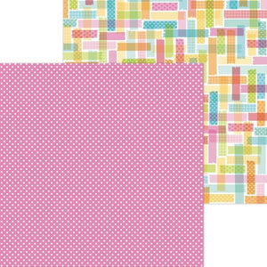 Scrapbooking  Cute & Crafty Double-Sided Cardstock 12"X12" - Pretty In Pink Paper 12"x12"